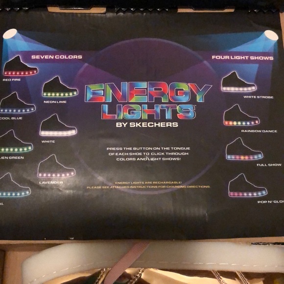Sketchers Energy Lights with usb cord - Picture 3 of 5